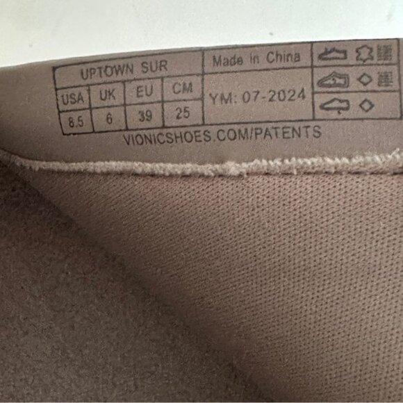 Vionic Uptown Sur Oatmeal Beige Nubuck Women's Ankle Boots Sz 8.5 Preowned, perf - Picture 12 of 12